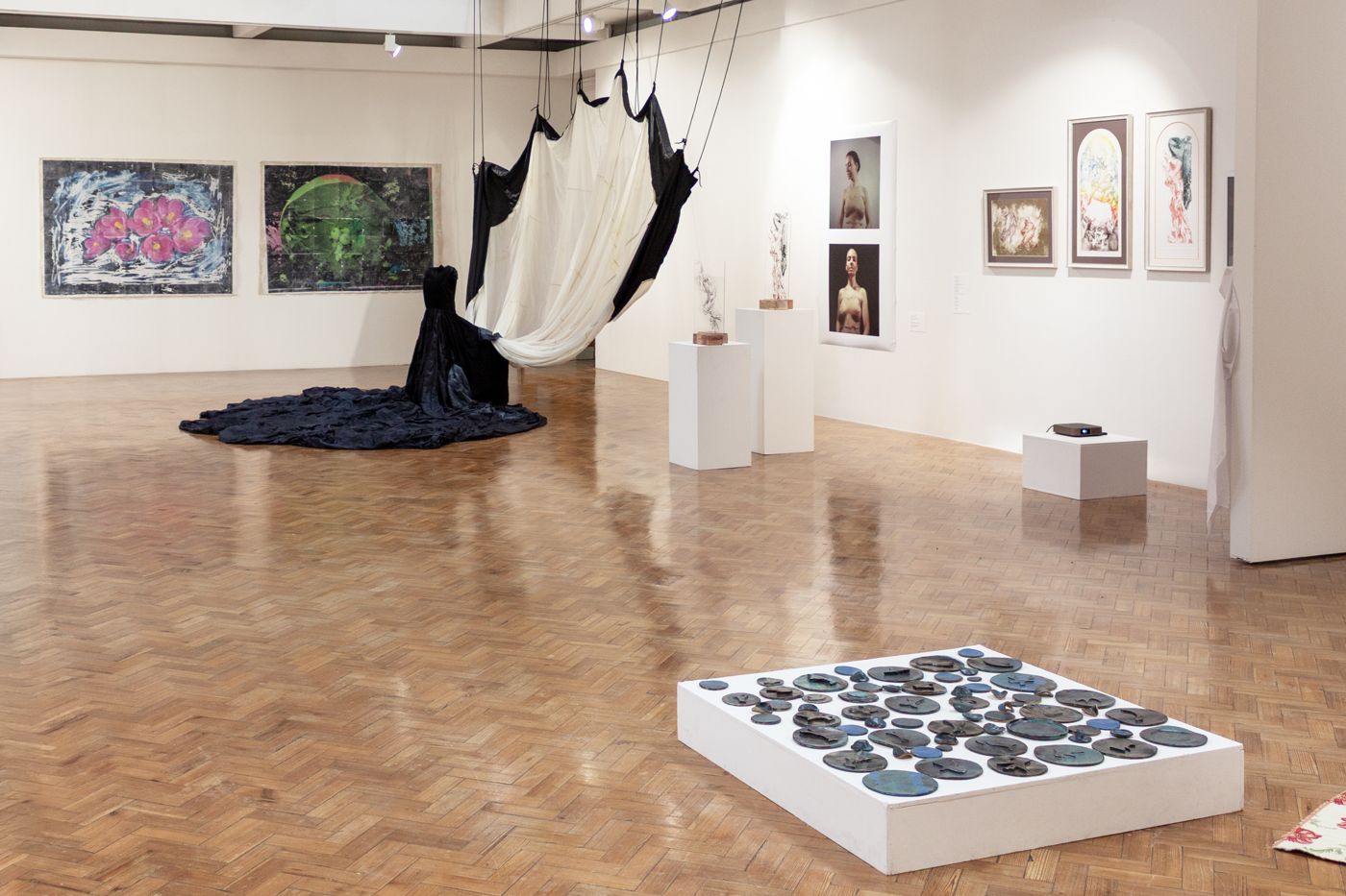 Installation view of Passing Traces at the Ruskin Gallery, Cambridge
